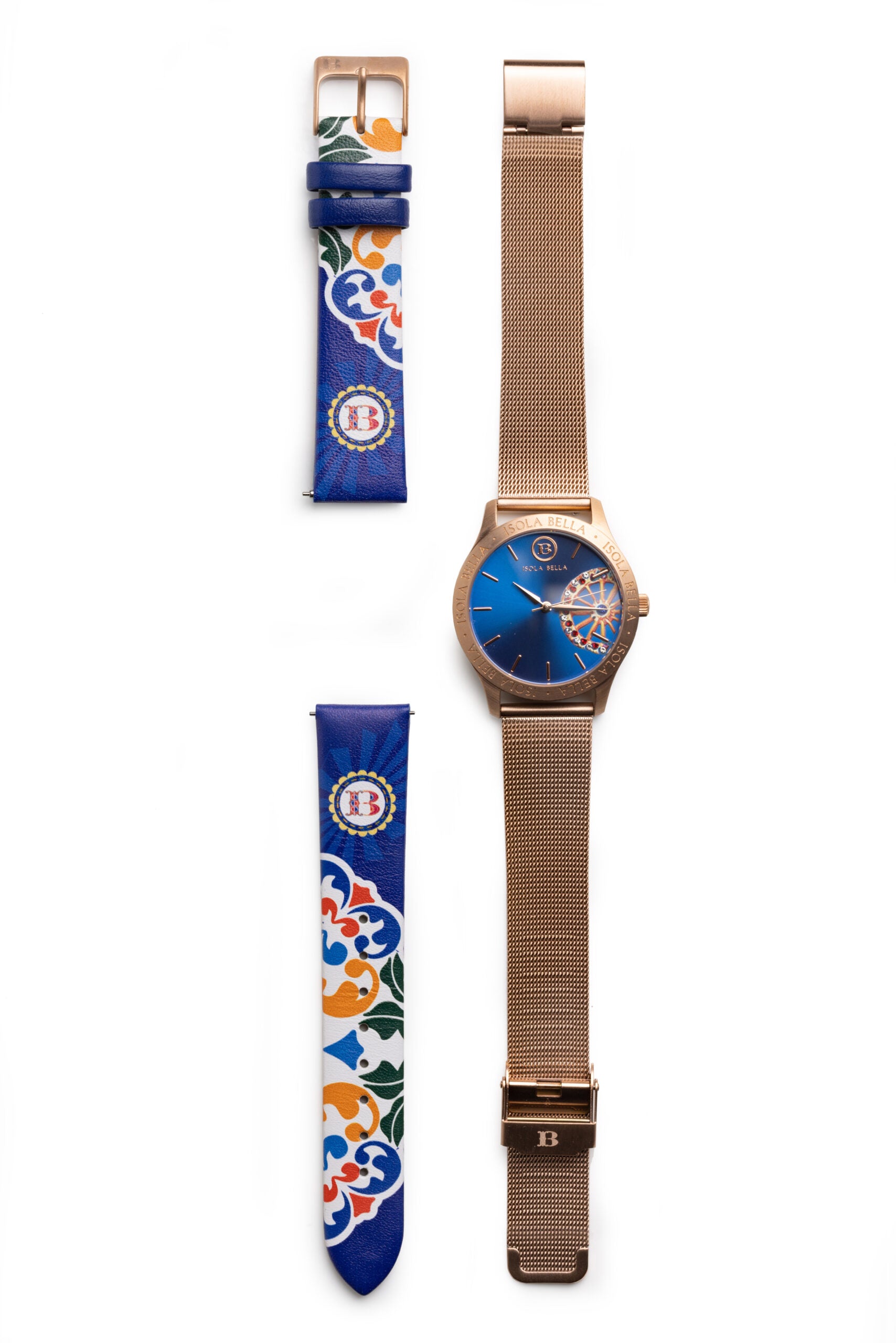 Orologio Ruota blu