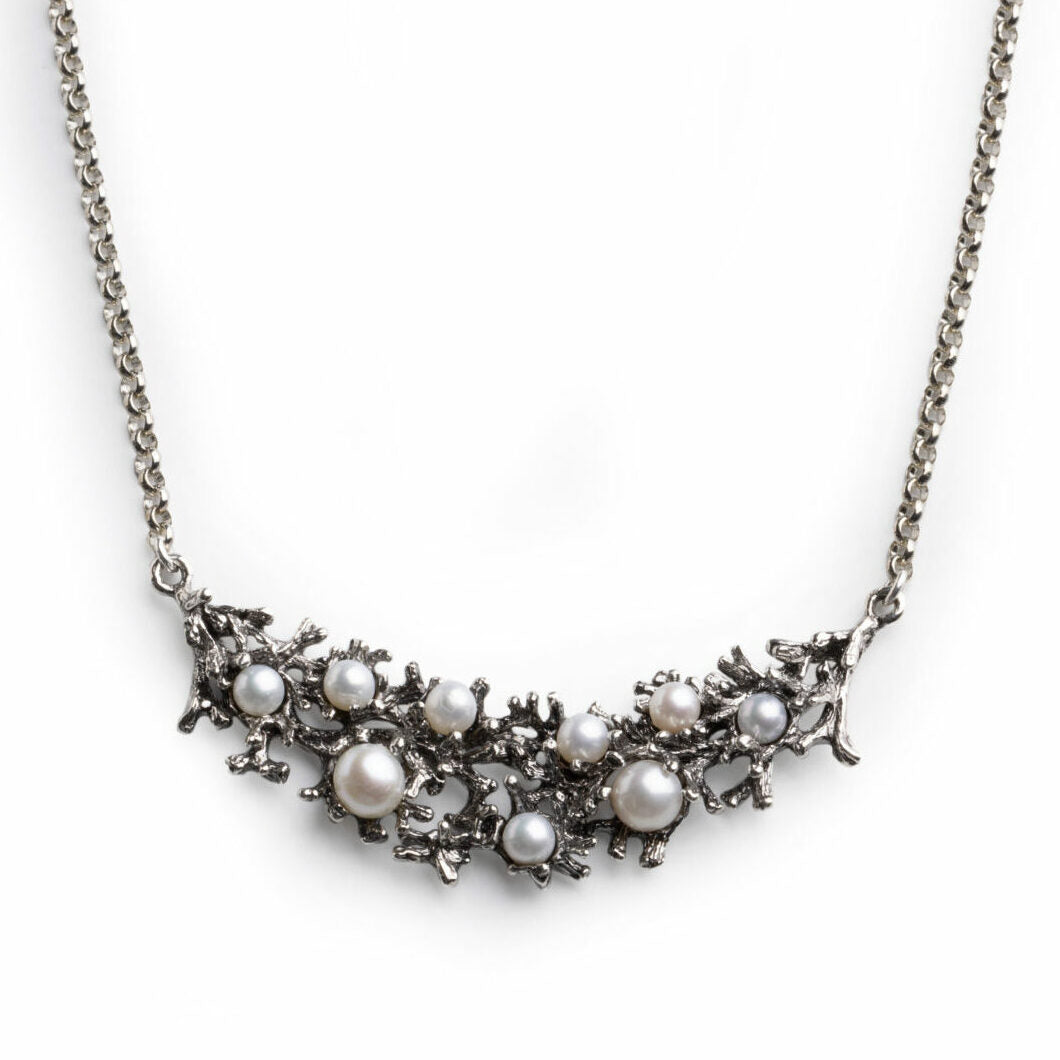 Mini Collier Rami di Perle Nude