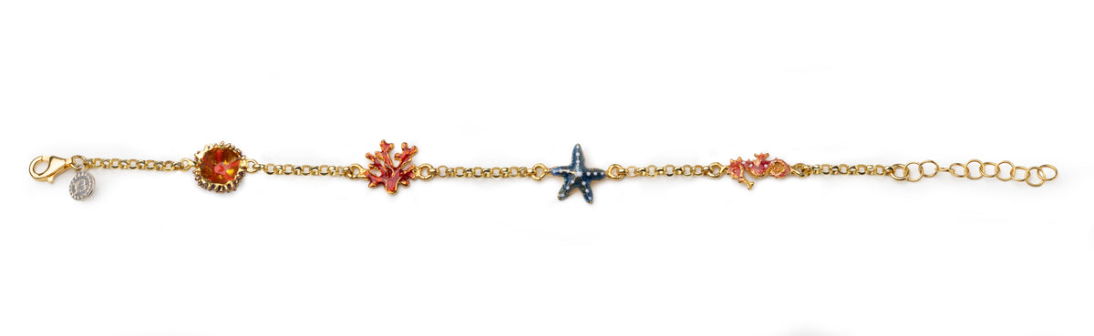 Bracciale Rolò 4 simboli Mare