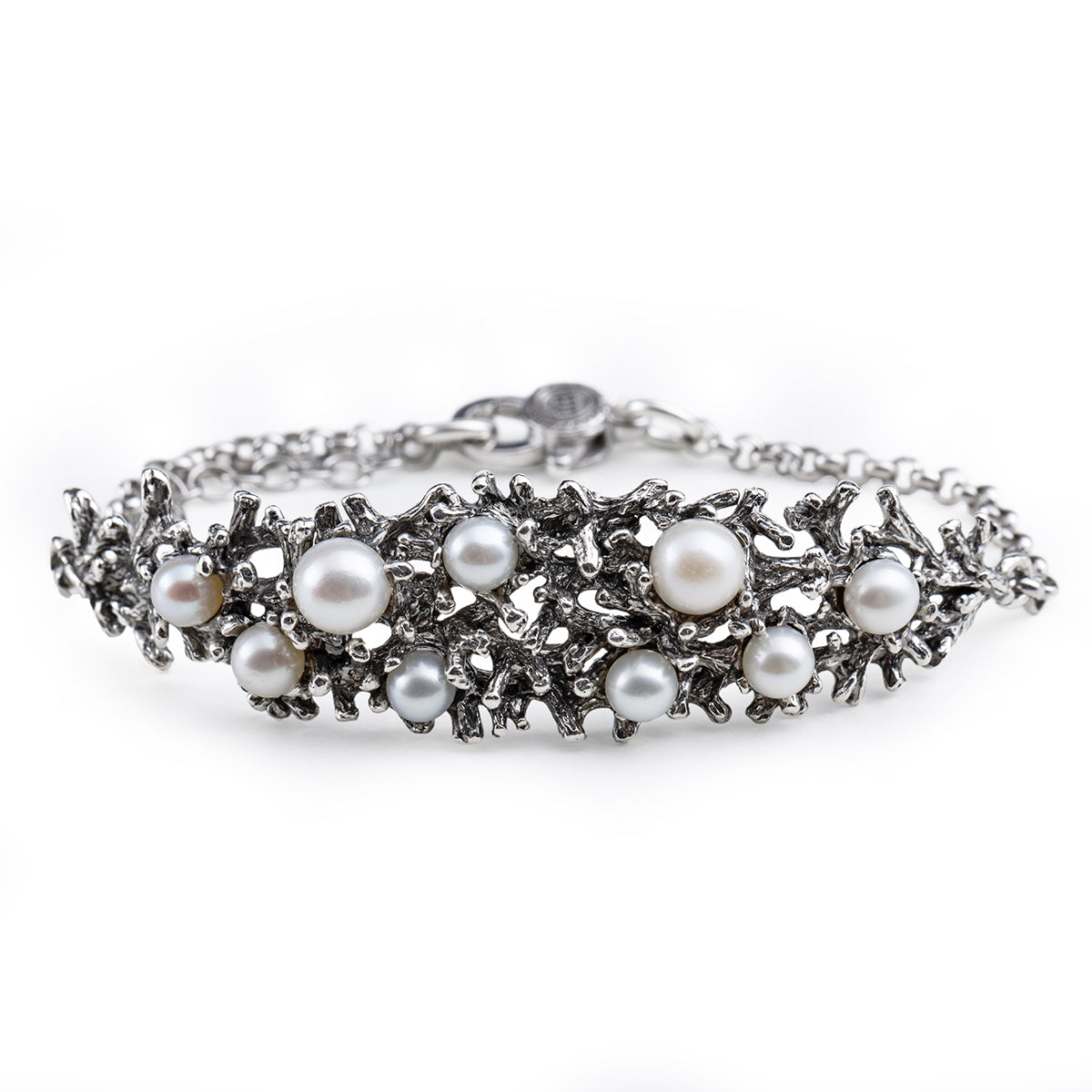 Armband „Äste“ aus Nude-Perlen
