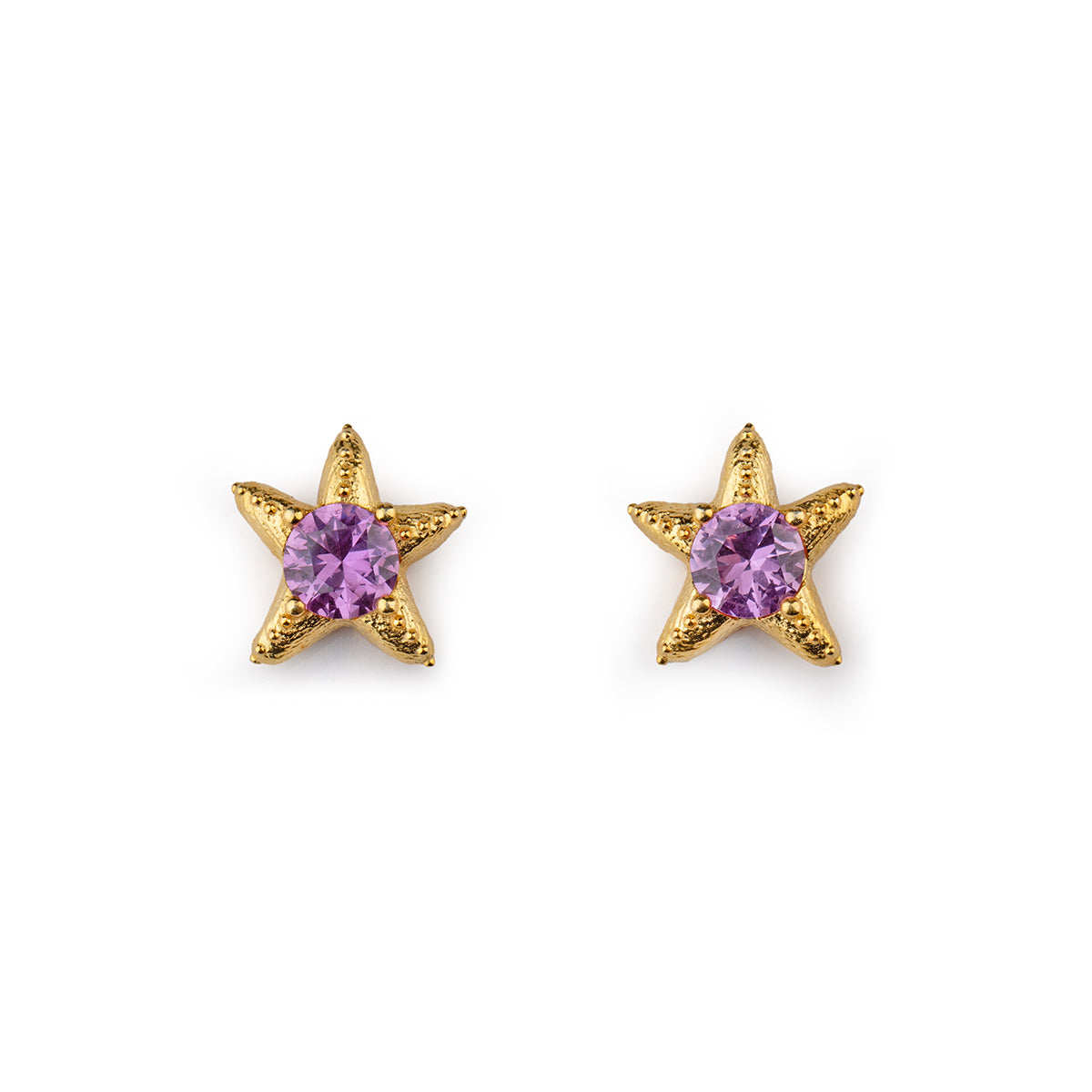 Mini Star Gem Earrings
