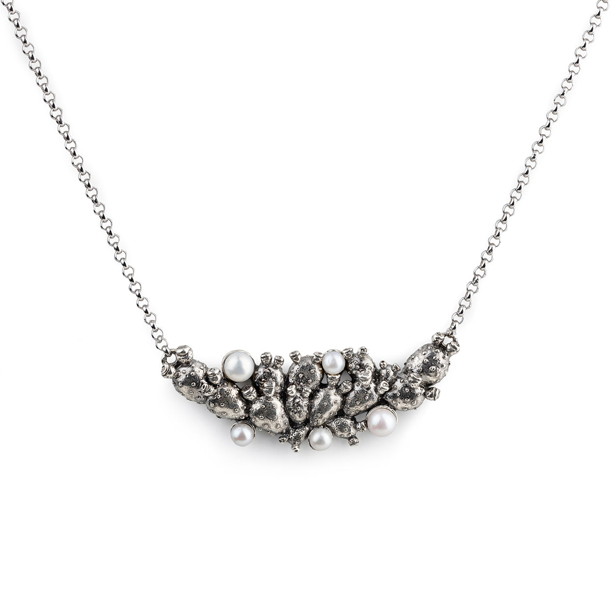 Mini Collier Pala Di Fico Perla Nude