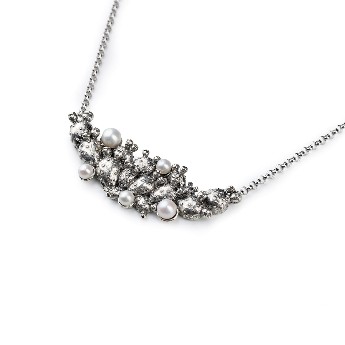 Mini Collier Pala Di Fico Perla Nude
