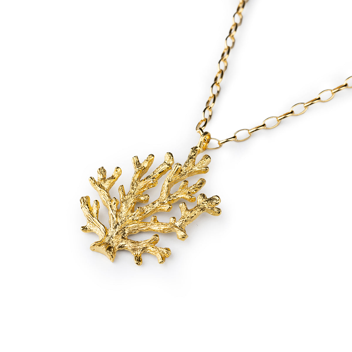 Korallenanhänger Gold