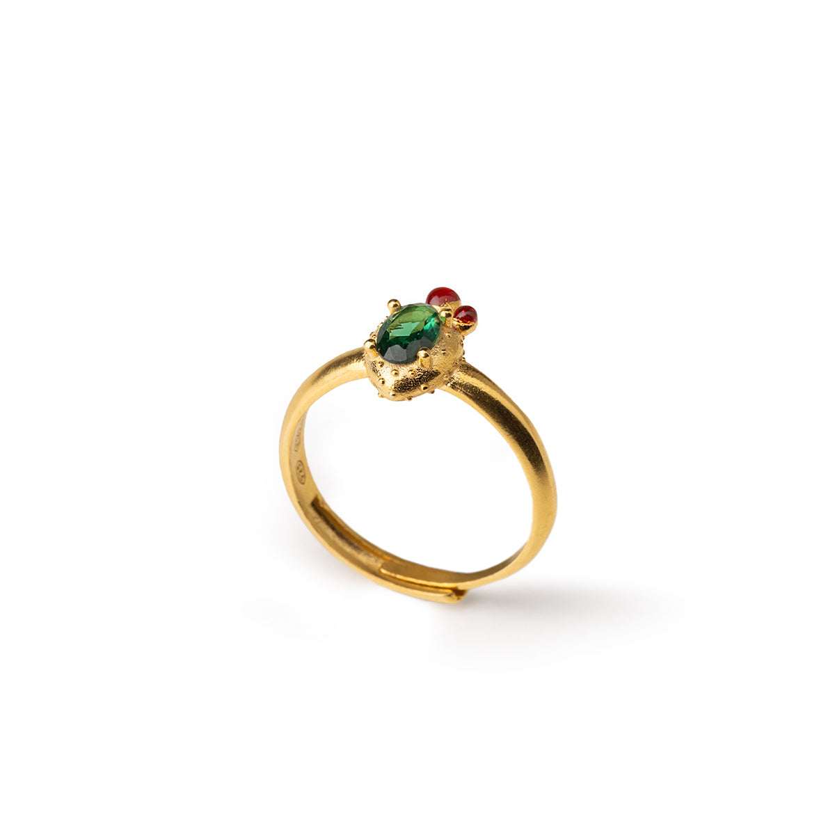 Anello Mini Pala di Fico Gemma