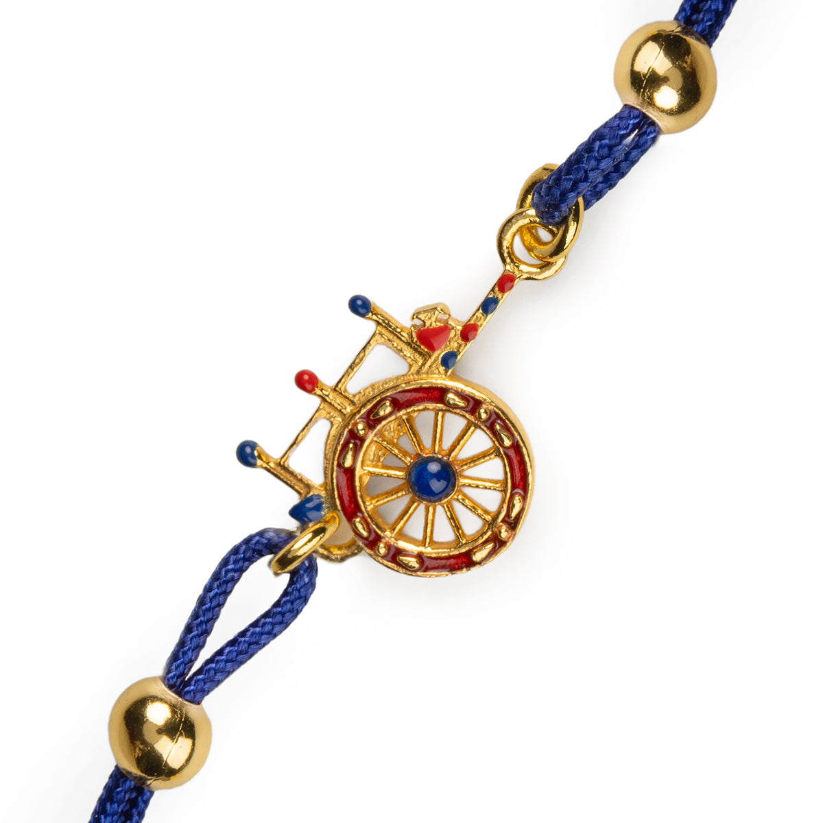 Kordelarmband mit Karrenanhänger