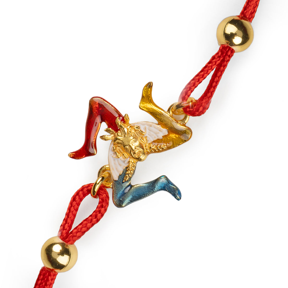 Kordelarmband Trinacria