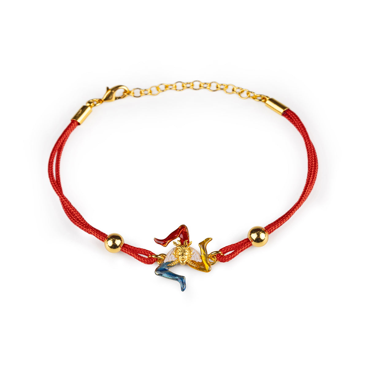 Kordelarmband Trinacria