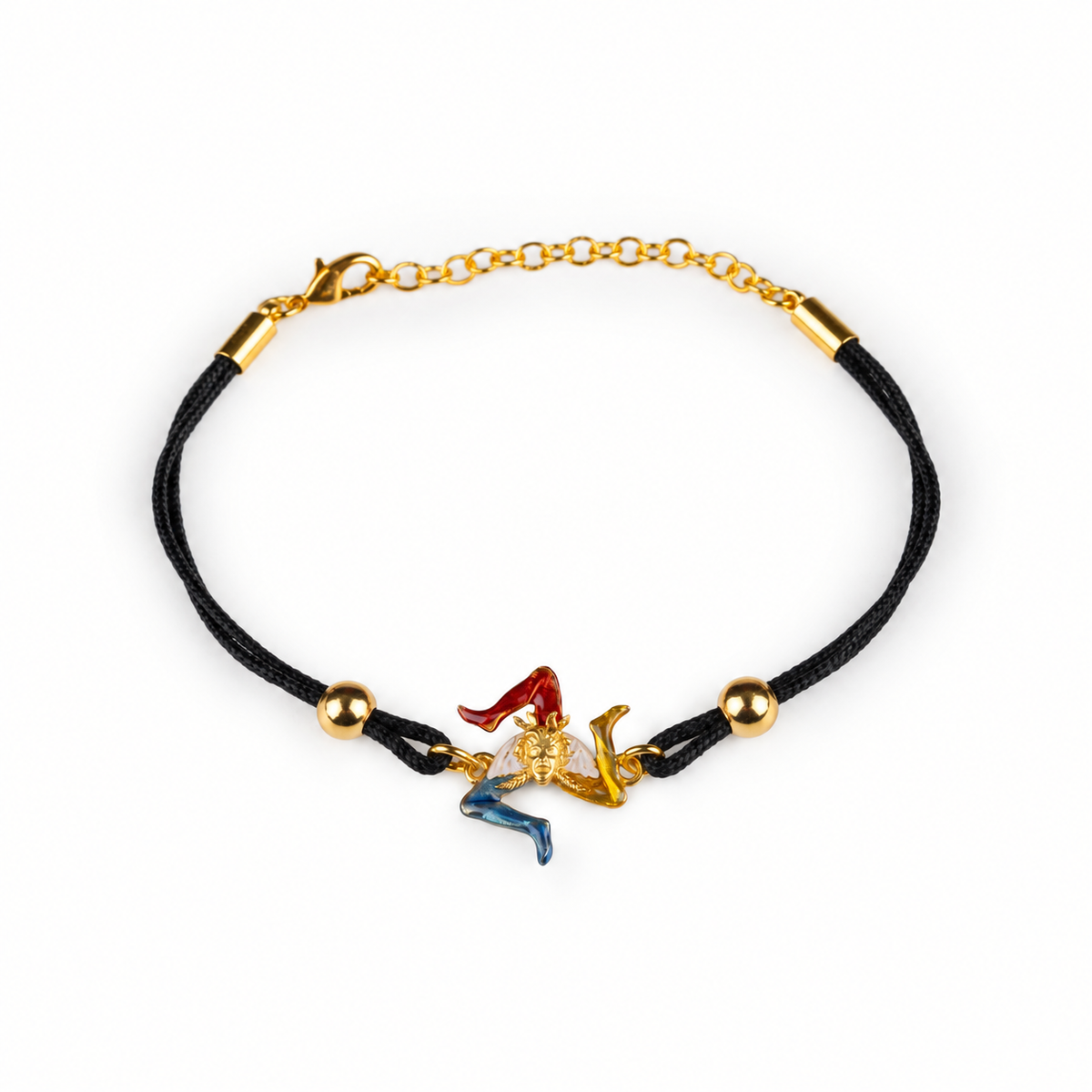 Kordelarmband Trinacria