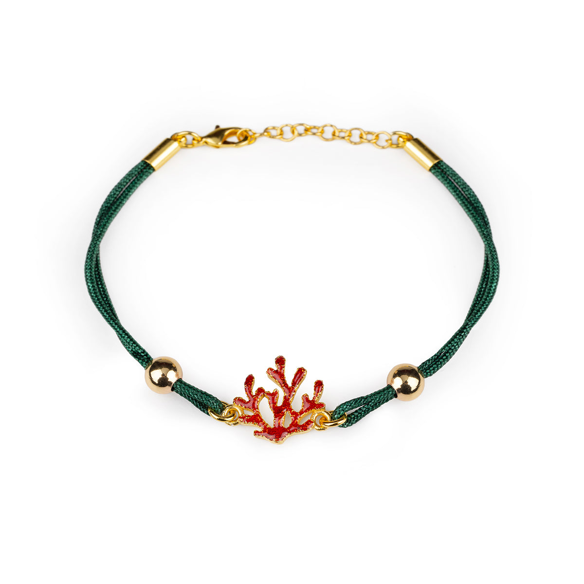 Bracciale Cordino Corallo