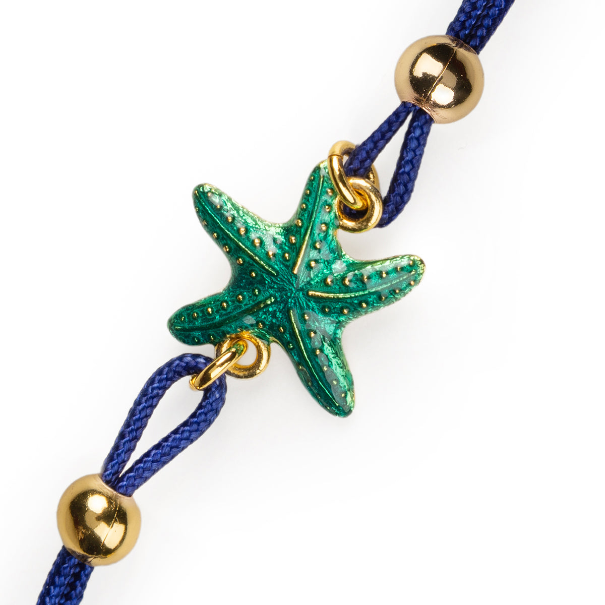 Armband Kordel Seestern Türkis