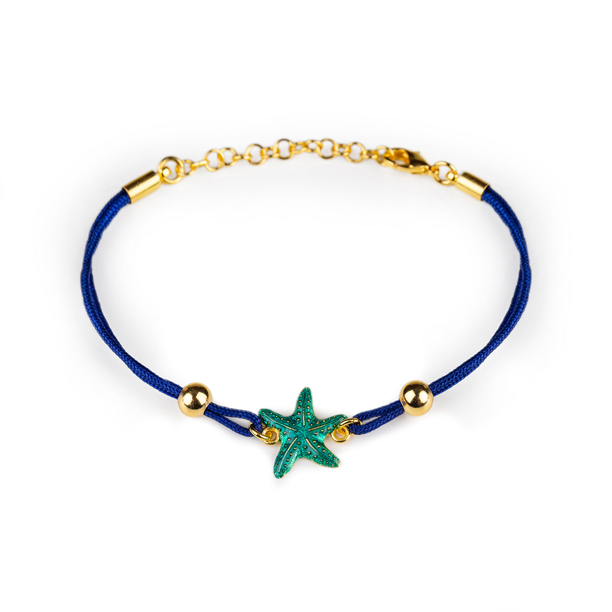 Bracciale Cordino Stella Marina Turchese