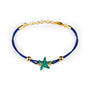 Armband Kordel Seestern Türkis
