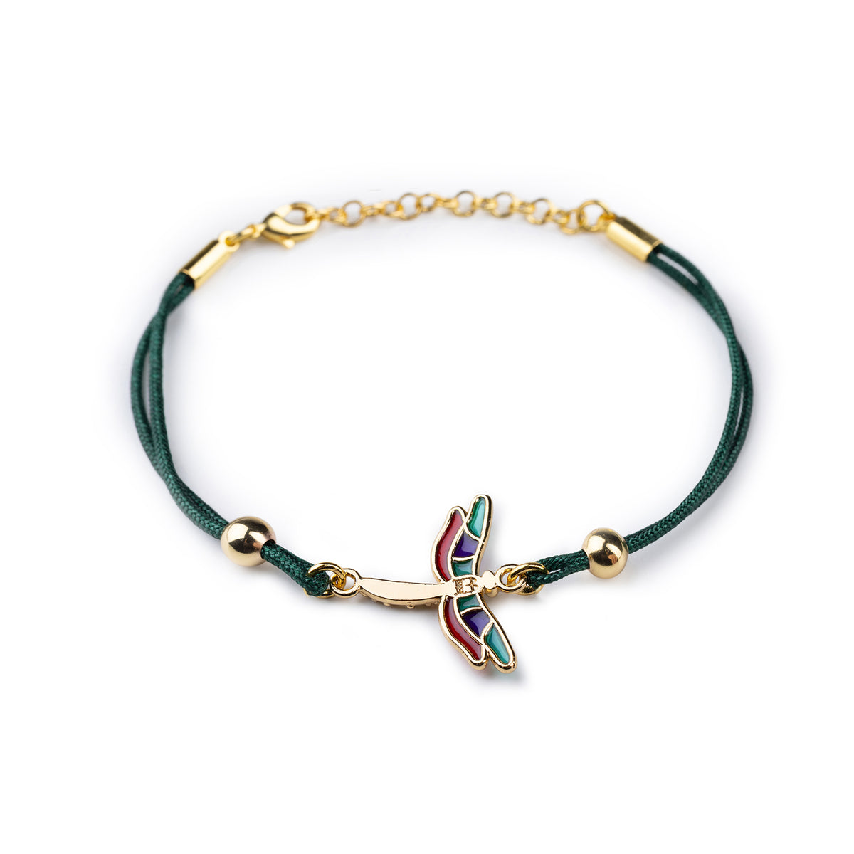 Armband Kordel Libelle