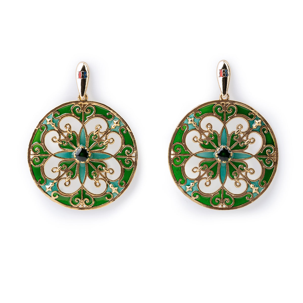 Orecchini Rosone Verde