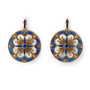 Ohrringe Blaue Rosette