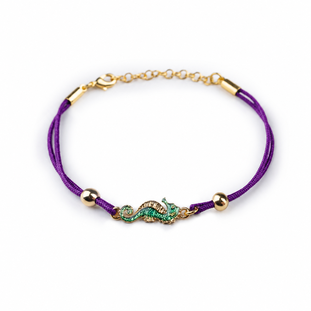 Armband Kordel Seepferdchen