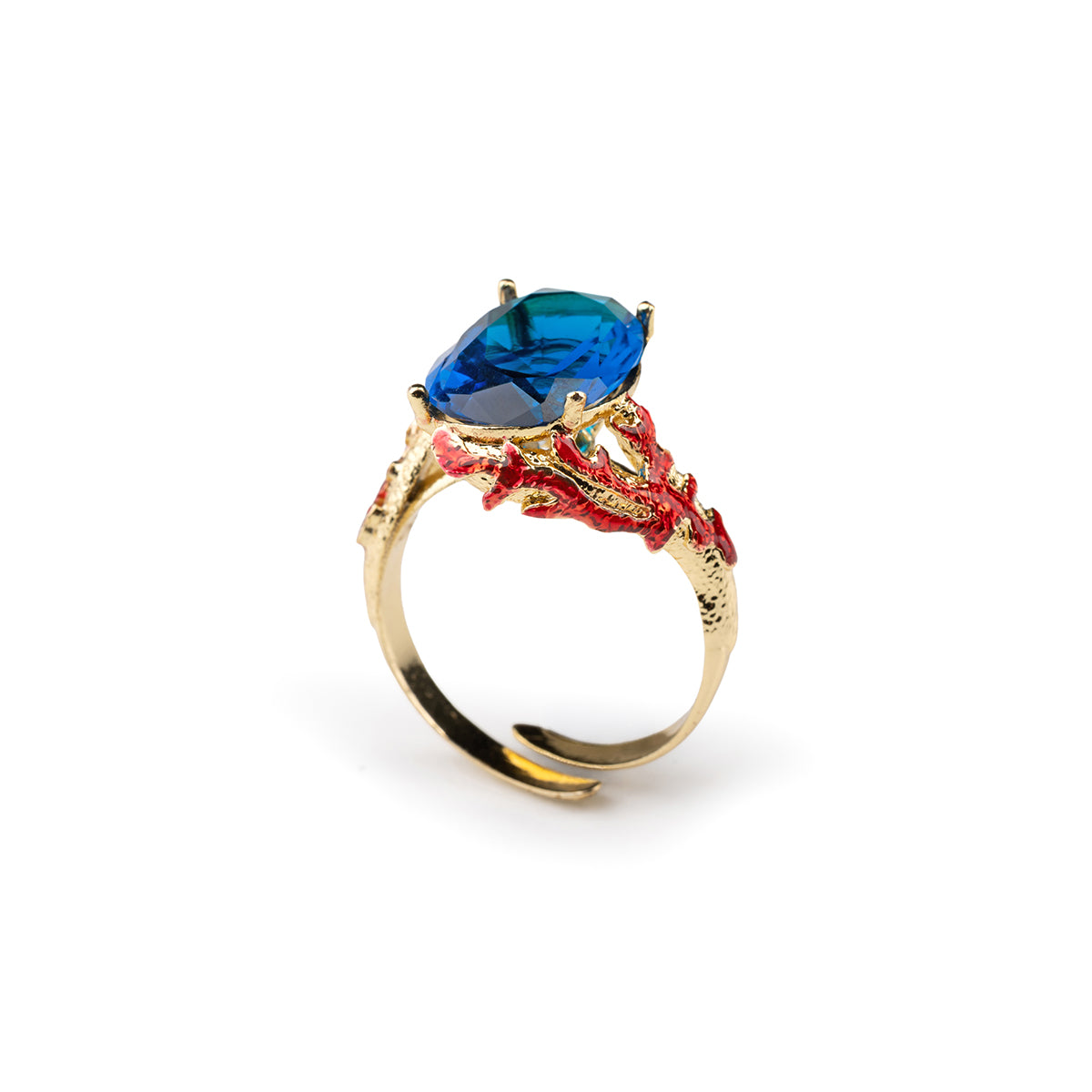 Coral Gem Ring
