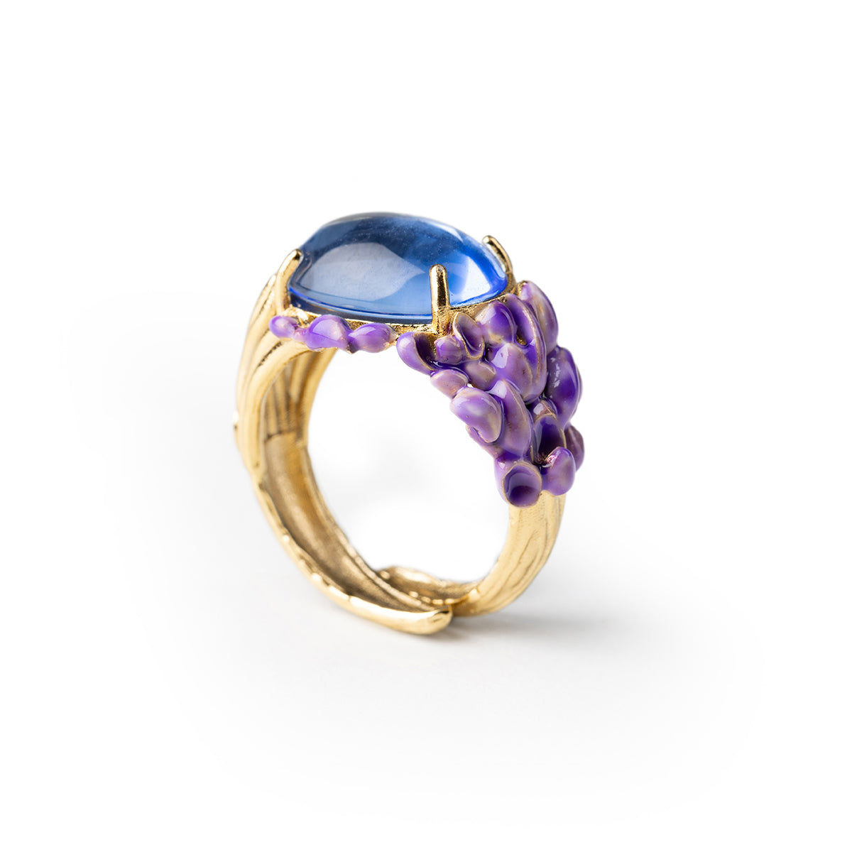 Anello Glicine Gemma