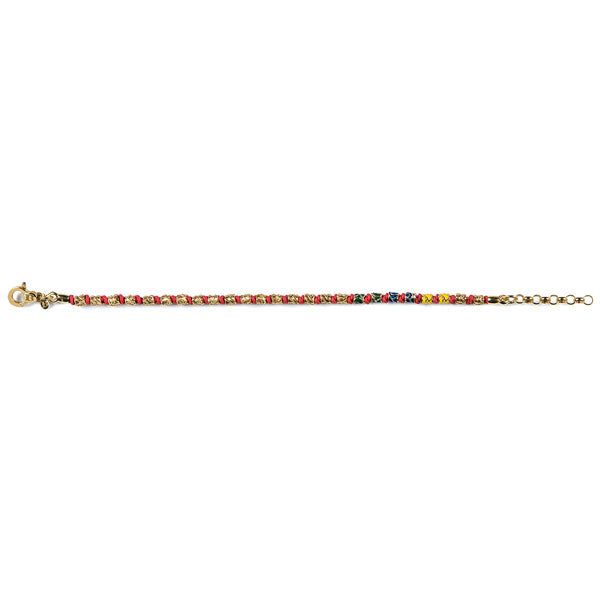 Armband vergoldet rot