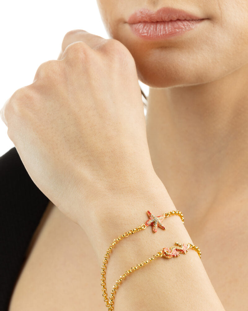 Rolò-Armband Seestern Lapilli