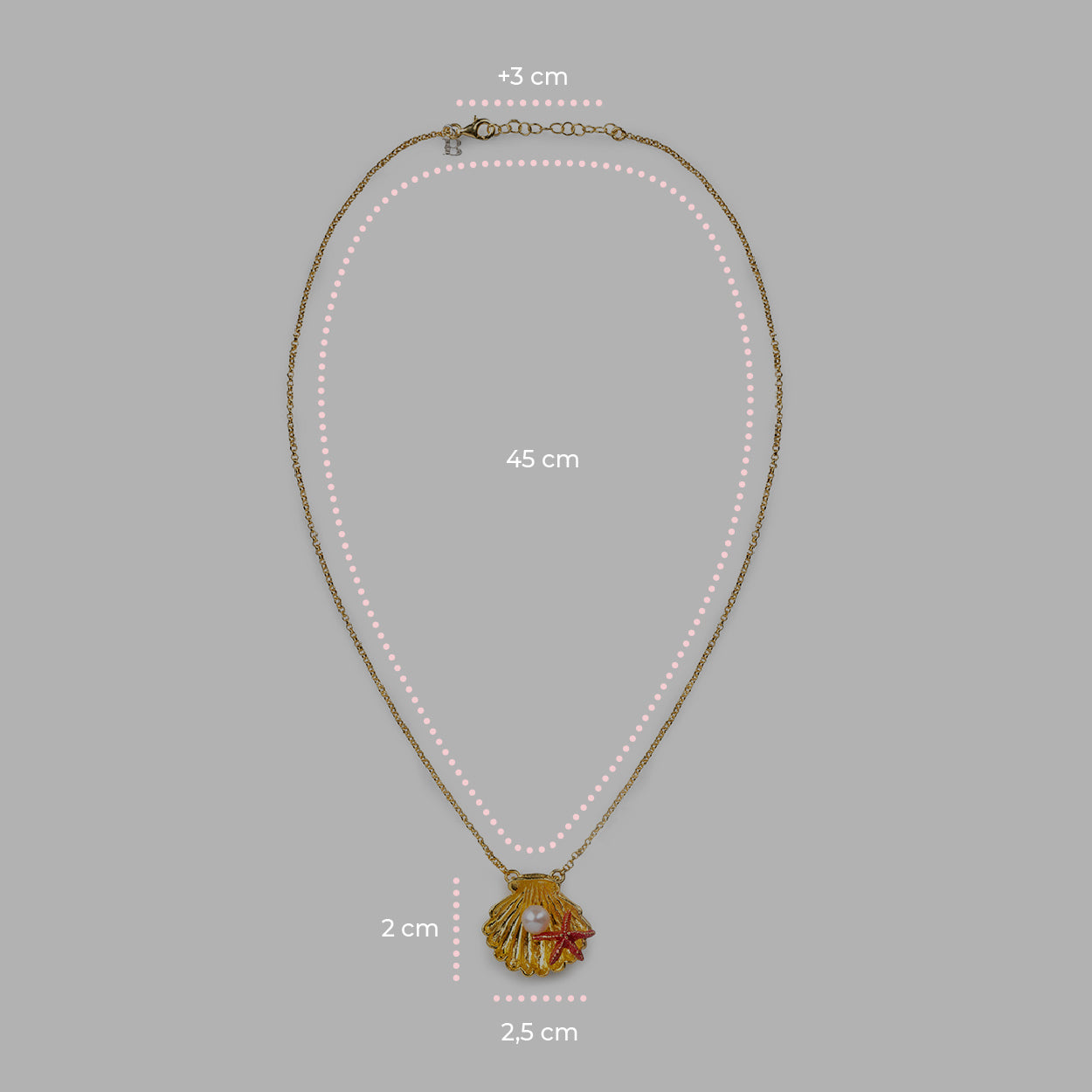 Collana  Conchiglia e Stella con Perla