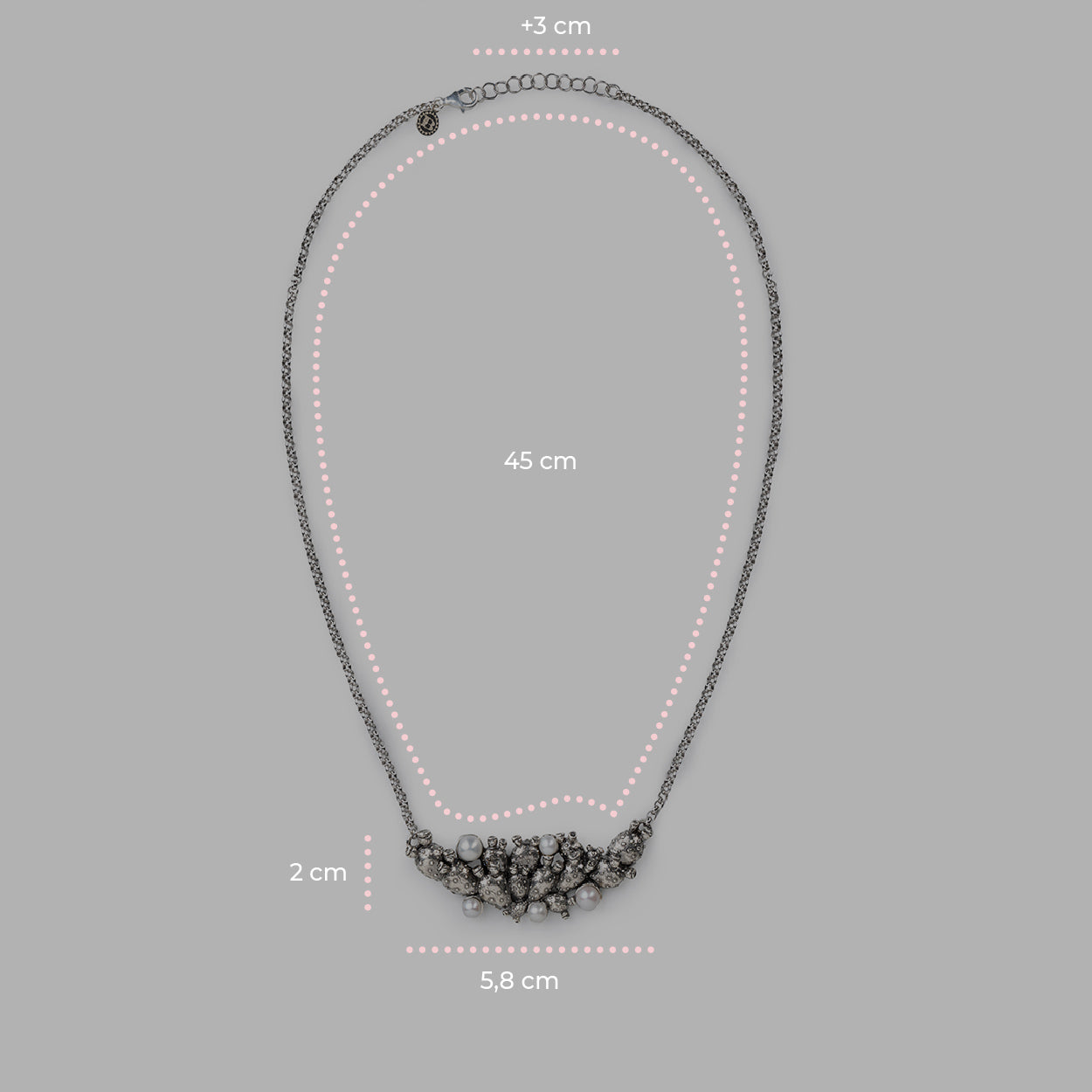 Mini Collier Pala Di Fico Perla Nude