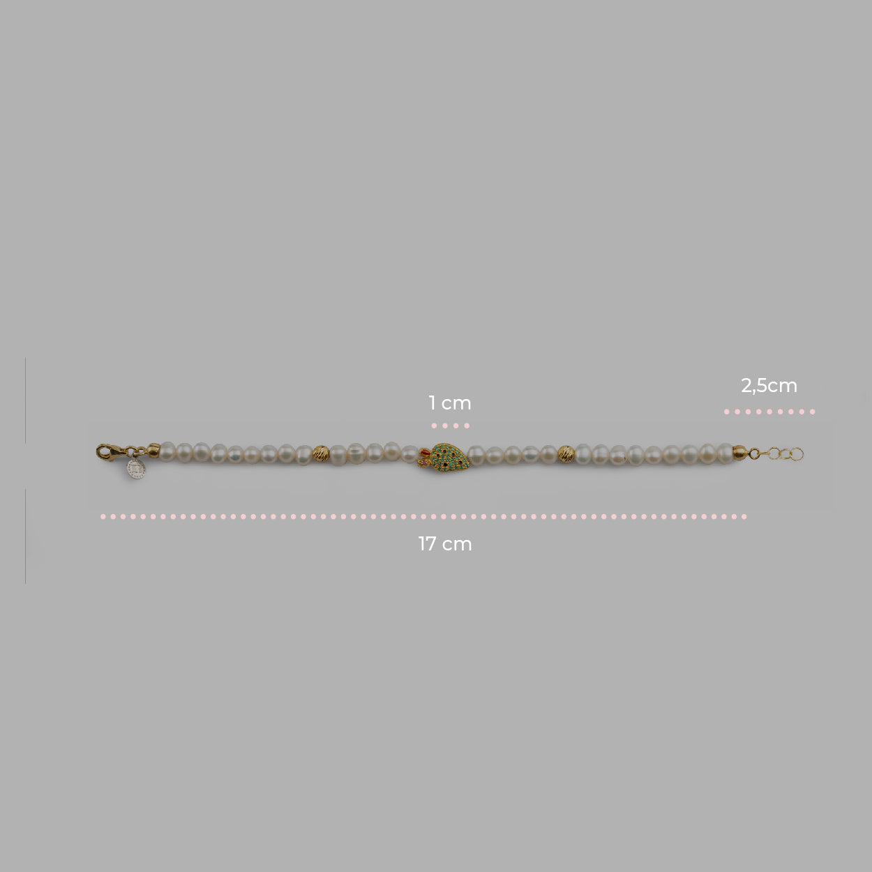 Bracciale Perle Pala Di Fico Lapilli
