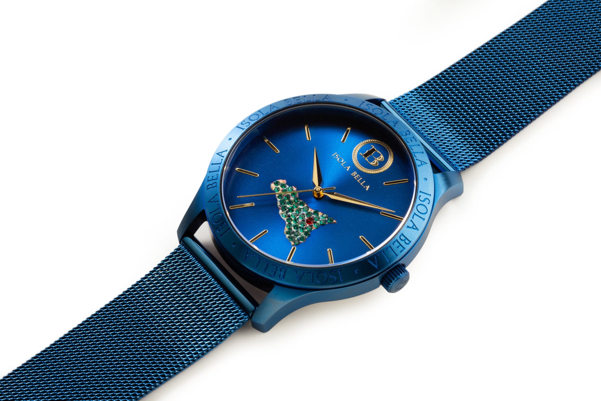 Uhr mini Sizilien Blau