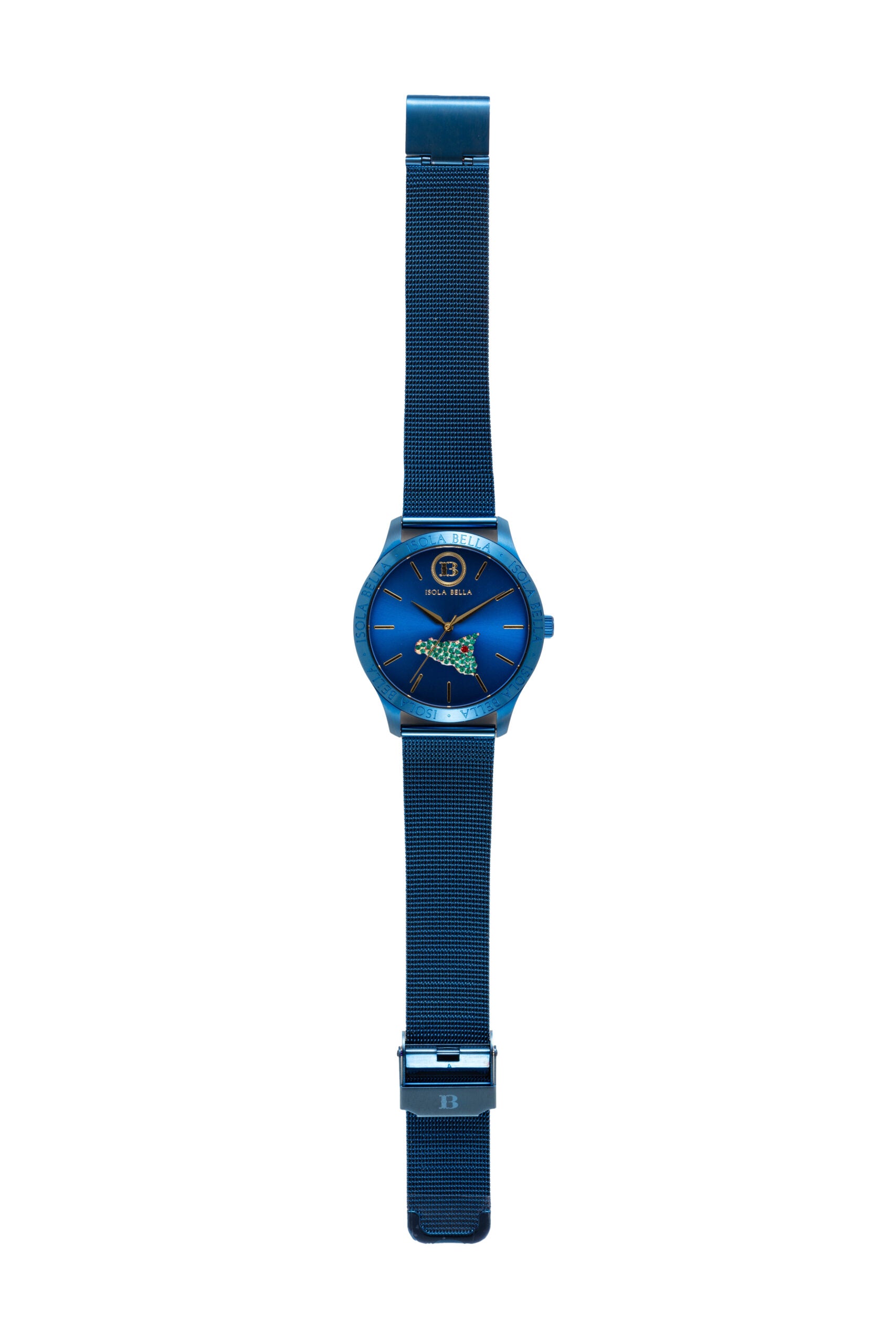 Uhr mini Sizilien Blau