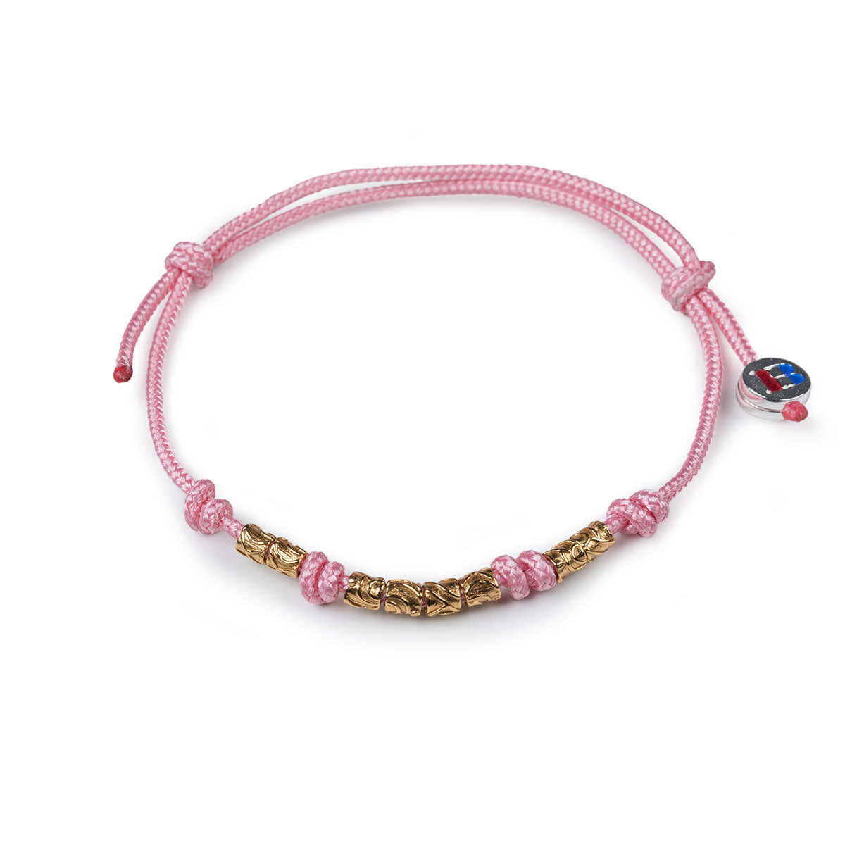 Kordelarmband mit Nugget-Perlen in verschiedenen Farben