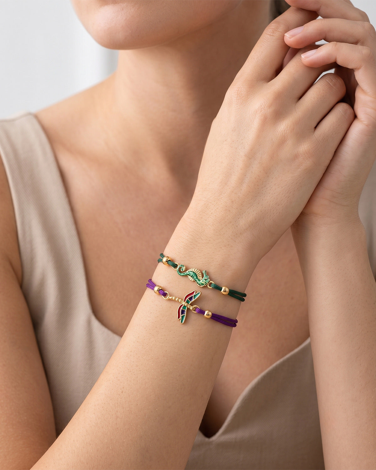 Bracciale Cordino Libellula