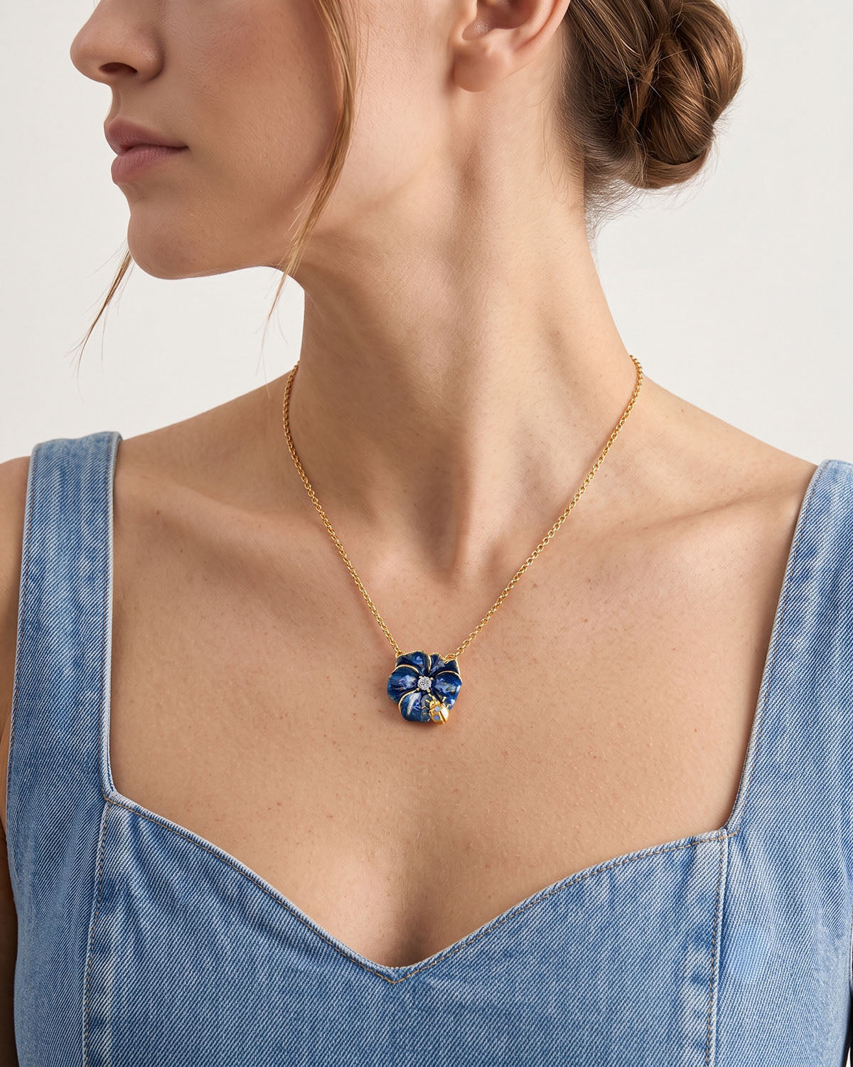 Collana Violetta e Coccinella