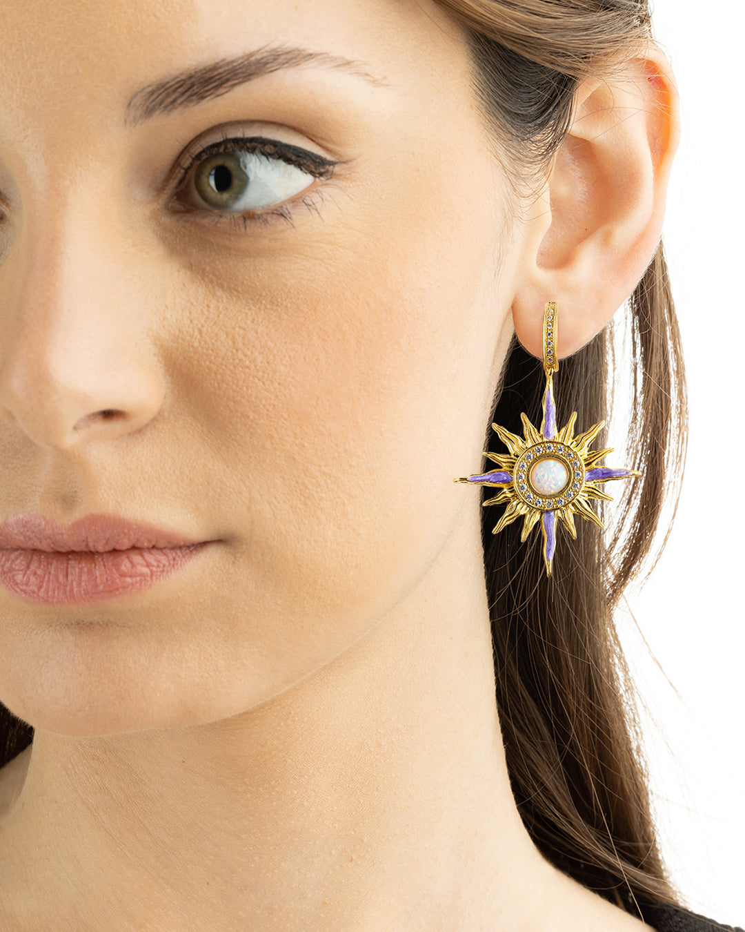 Ohrringe Astro Glyzinie Opal
