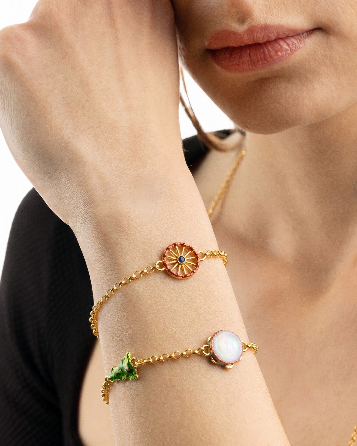 Bracciale Rolò 4 simboli Sicilia