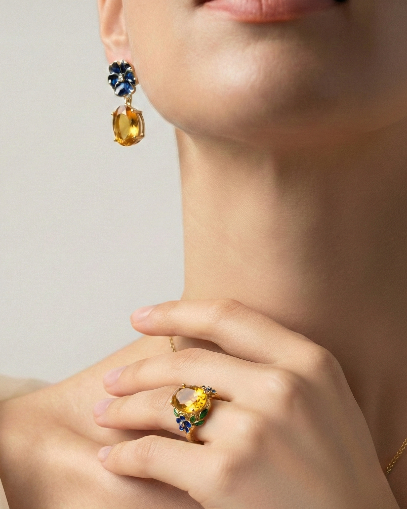 Ring Violetta Edelstein