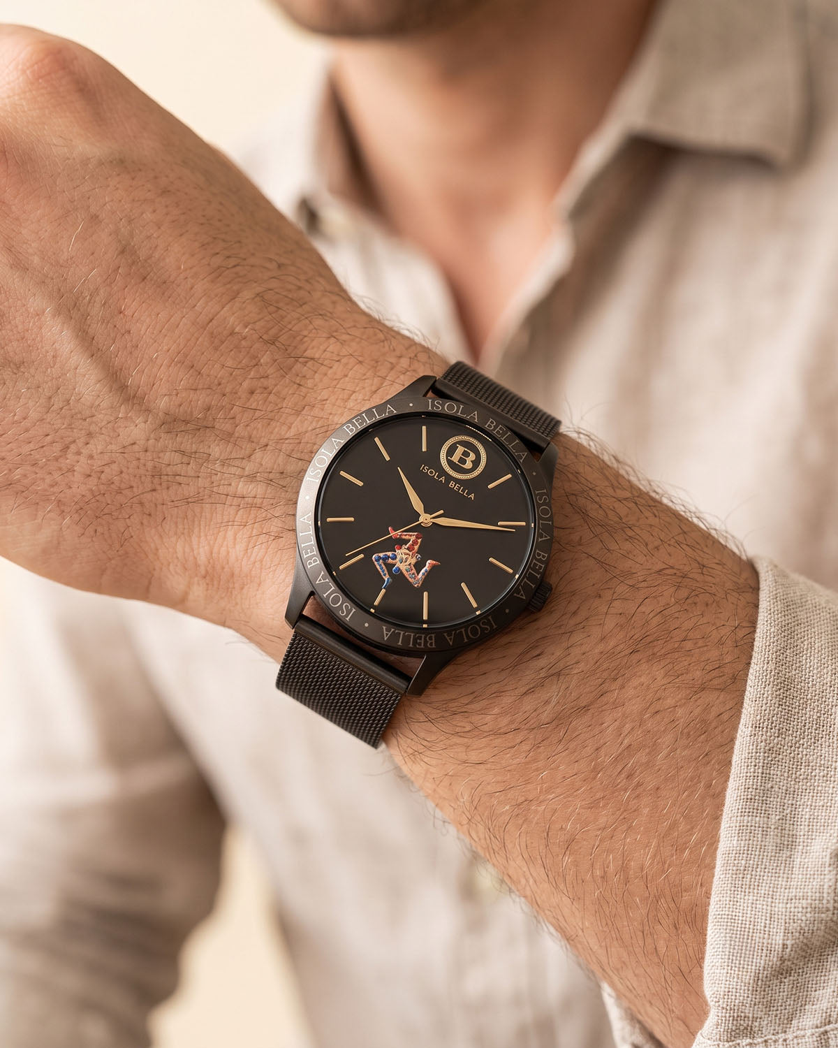 Orologio Mini Trinacria Nero