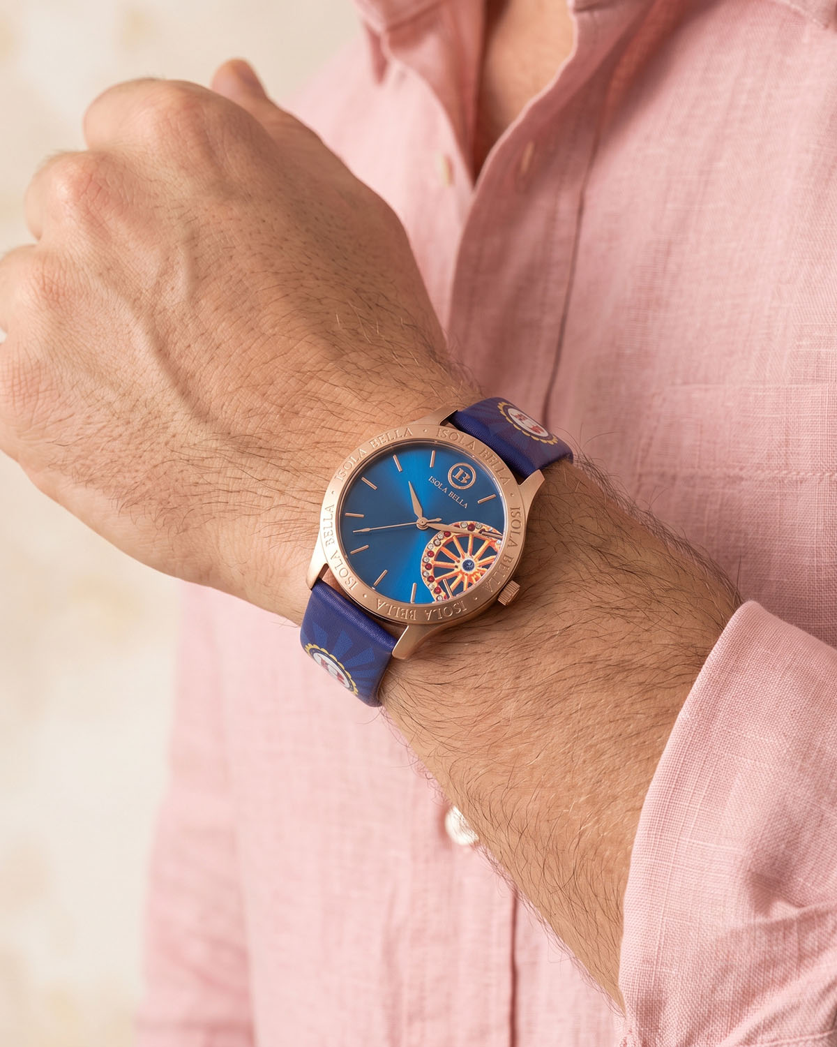 Orologio Ruota blu
