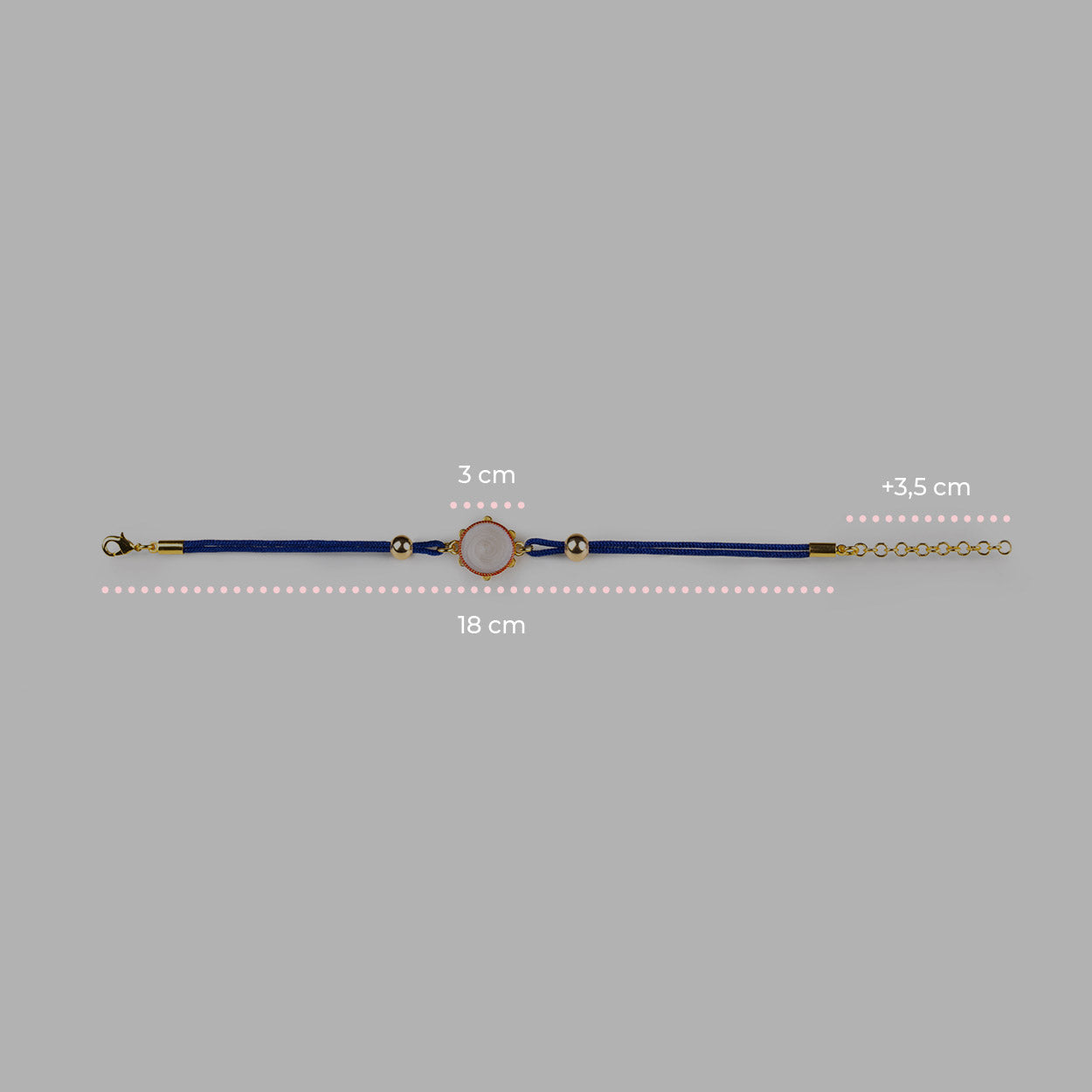 Tamburello-Kordelarmband