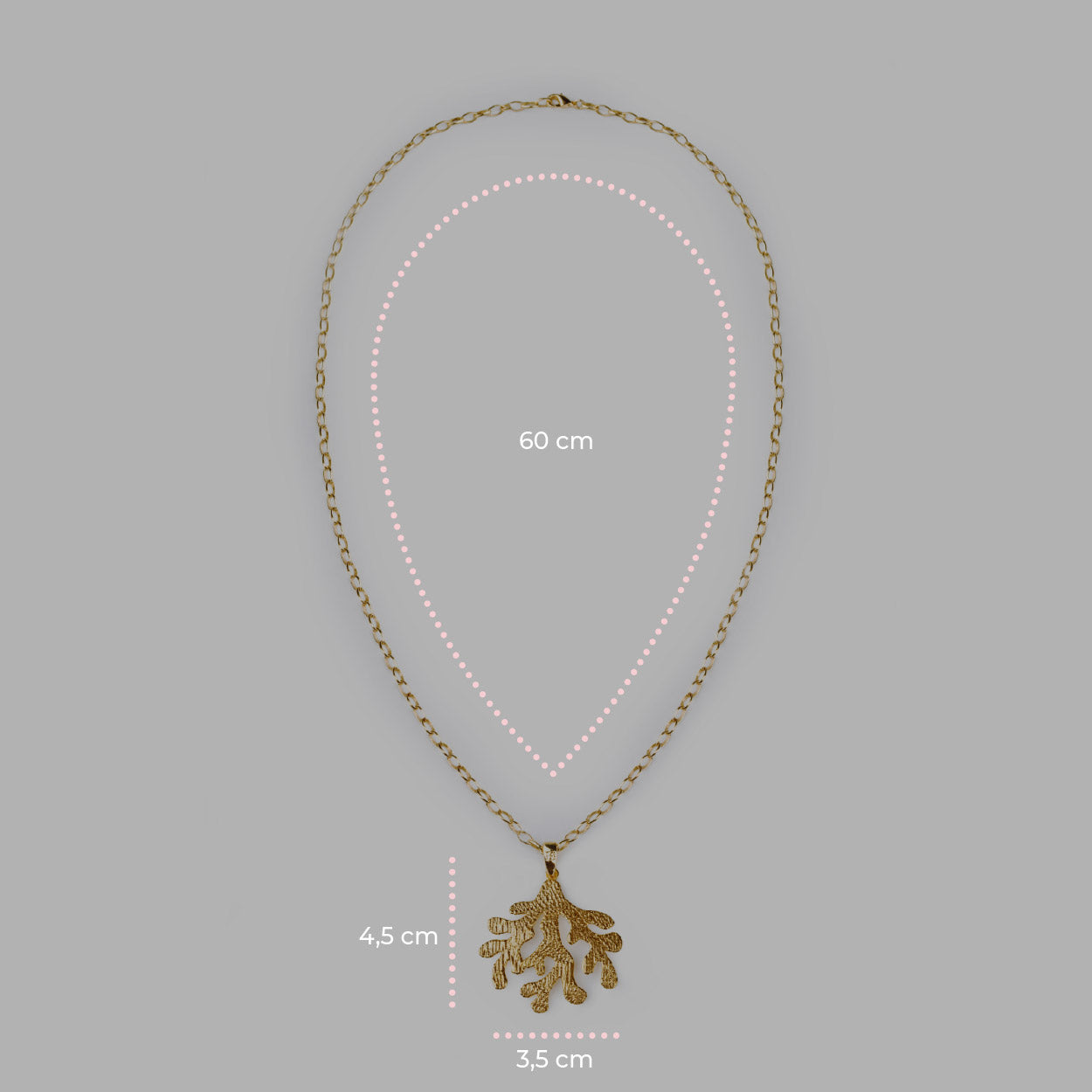 Pendente Rami Di Corallo Gold