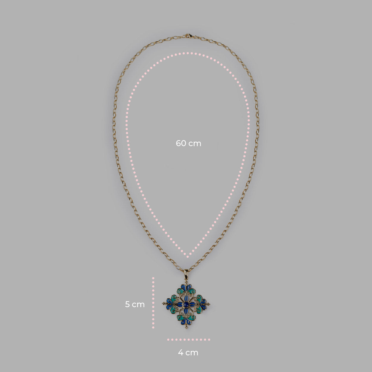 Pendente Barocco Blu