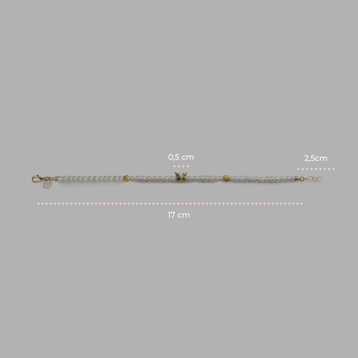 Bracciale Perle Mini Farfalla