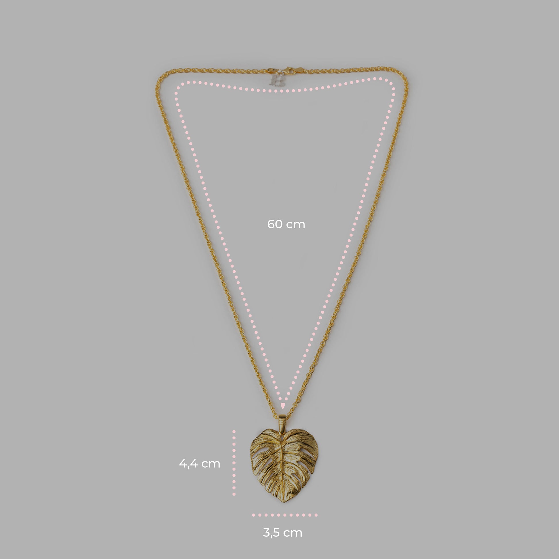 Pendente Monstera Gold