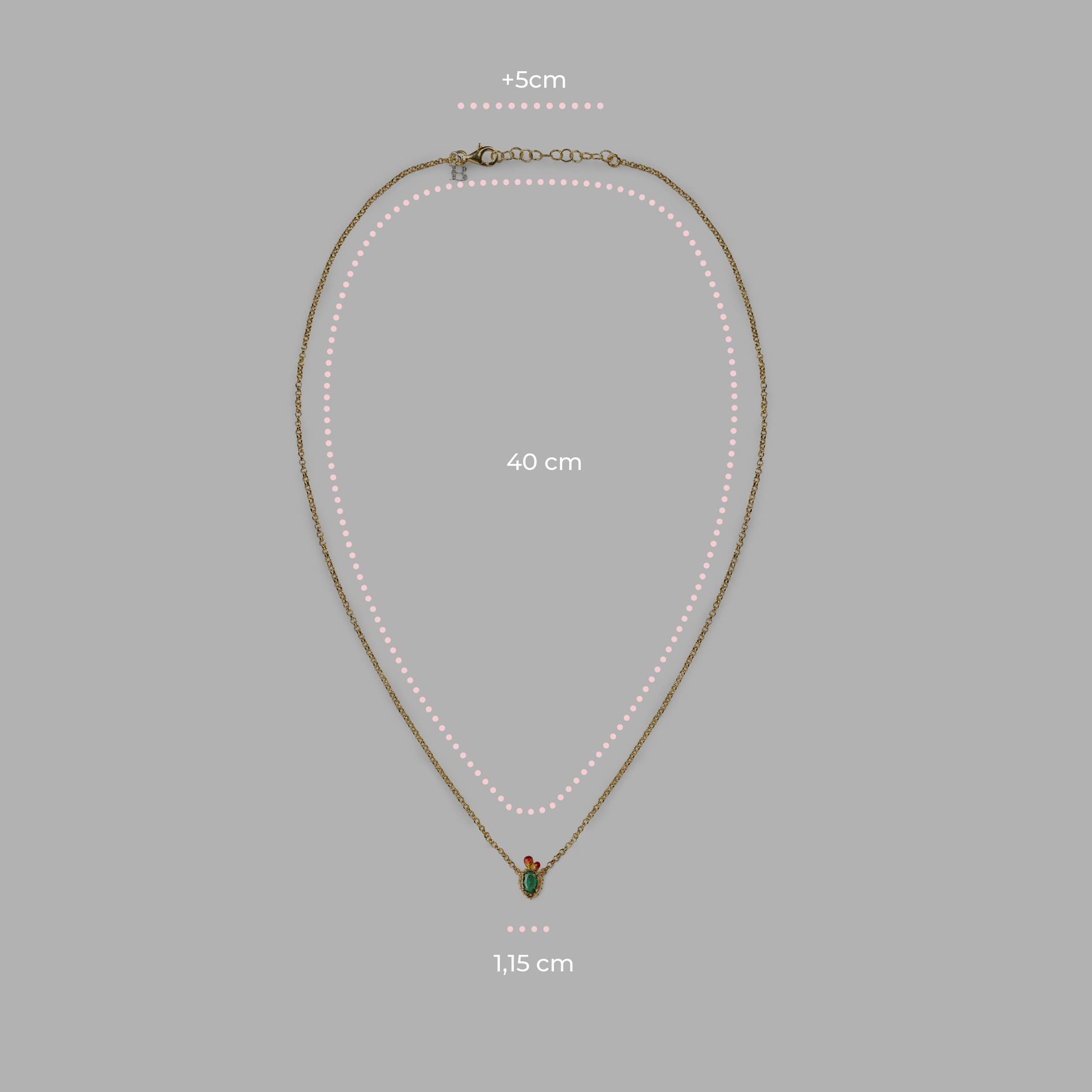 Collana Mini Pala di fico Gemma